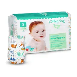 Підгузки Offspring Cat Розмір S 3-6 кг 48 шт (DP-OI-FAT-S48P-MTC)