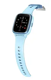 Годинник телефон для дітей Lemfo M93S з GPS трекером, 4G, SIM-картою, пульсометром, датчиком зняття з руки, 4 ГБ памʼяті, камерою та відеодзвінками Синій - мініатюра 4