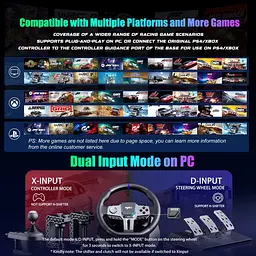 Руль и педали и коробка передач PXN V9 GEN2 Bundle for PS4/XBOX/Xbox Series X|S/PC - миниатюра 15