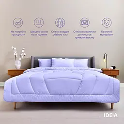 Набір постільної білизни Ideia Oasis з ковдрою, євростандарт, лавандовий (8000035248) - мініатюра 2