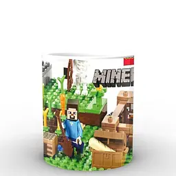 Кухоль GeekLand Minecraft Майнкрафт лего MС.02.010.845 330 мл синій - мініатюра 2
