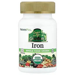 Залізо Natures Plus Source of Life Garden Iron, 30 вегакапсул