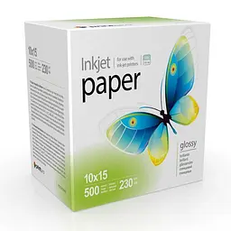 Папір PrintPro глянсовий 230г/м2 10x15см 500арк. (PGE2305004R)