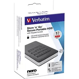 Зовнішній жорсткий диск Verbatim Store 'n' Go KeyPad 1TB (53401) [157798] - мініатюра 7