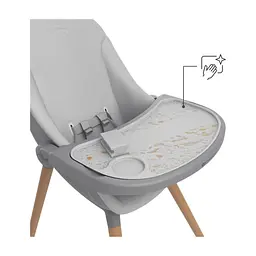 Стілець для годування Kinderkraft 2 в 1 Fini Up Grey (5902533930111) - мініатюра 5