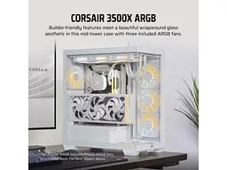 Корпус Corsair 3500X ARGB White (CC-9011279-WW) - миниатюра 2