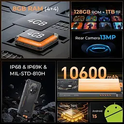 Смартфон Oukitel G1 S 4/128GB Black (Global) NFC - мініатюра 3