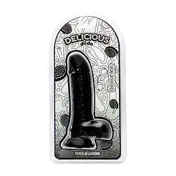 Фалоімітатор з ароматом лакриці - Toyz4lovers Delicious Dildo Liquorice, 18 см