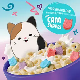 Сухий сніданок Kellogg's Squishmallows Breakfast Cereal Original with Marshmallows 328г - мініатюра 4