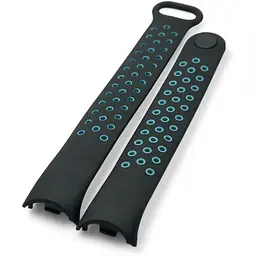 Ремінець Becover Vents Style для Xiaomi Mi Smart Band 9 Black-Blue (711982) - мініатюра 3