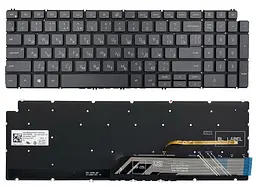 Клавіатура Dell Inspiron 15 7591 5584 7590 7791 графіт без рамки Прямий Enter підсвітка Original PRC