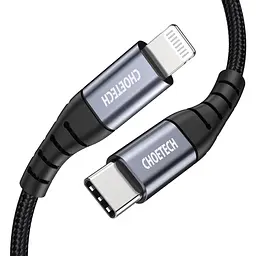 Кабель Choetech IP0041 Black Type-C to Lightning MFI 2m (43-00122) - мініатюра 2