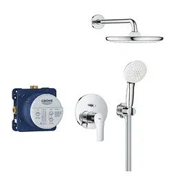 Душова система прихованого монтажу Grohe Eurosmart з Tempesta 250 25288000, Хром - мініатюра 2