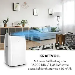 Кондиціонер мобільний Klarstein Grandbreeze Eco 12K 3-в-1 (10035809) - мініатюра 2