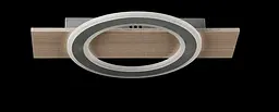Люстра стельова LED Splendid Ray L2980/1, 80W, білий/коричневий, сучасний стиль, діаметр 44 см