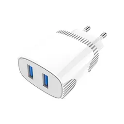 Мережевий зарядний пристрій Aspor A811 (2USB/2.4A)- білий - мініатюра 3