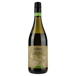 Вино Vinuva Pinot Grigio Terre Siciliane Sicilia Organic, белое, сухое, 0,75 л