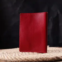 Яскрава шкіряна обкладинка на паспорт Карта Grande Pelle 16775 червона - мініатюра 8