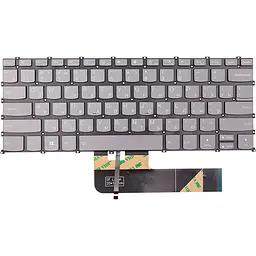 Клавіатура для ноутбука LENOVO IdeaPad C340-14IWL, темно-сіра, підсвічування