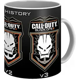 Кухоль GeekLand Call of Duty Black Ops IIЗов Довга історія логотипу CD 02.05 330 мл чорний - мініатюра 2