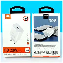 Зарядний пристрій WUW C176 USB-C PD 20 Вт білий (WUW-C176) - мініатюра 5