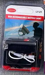 Вело фара Bike LY-21 велосипедний акумуляторний водонепроникний ліхтар із кріпленням USB - мініатюра 8