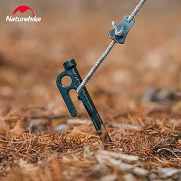 Кілок Naturehike (CNH22ZP018) сталевий - 20 см - чорний - мініатюра 2