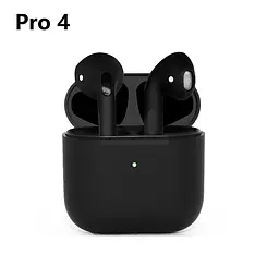 Навушники бездротові TWS Pods Pro 4 Black (16119) - мініатюра 2