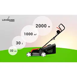 Газонокосарка електрична Lehmann Yarrow 32 см 30 л - мініатюра 9