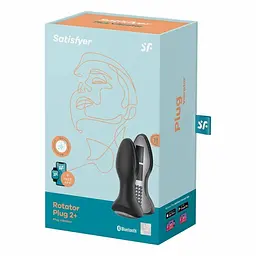 Анальна пробка Satisfyer Rotator Plug 2+ 12.8 см (чорний) - мініатюра 3