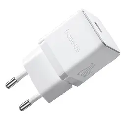 Мережевий зарядний пристрій Baseus Palm Fast Charger 1C 20W + Cable Type-C to Type-C білий P10111602213-01 - мініатюра 4