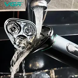 Акумуляторна електробритва VGR V-310 для вологого та сухого гоління з трьома головками IPX7 - мініатюра 4