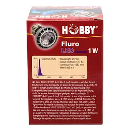 Ультрафіолетова лампа LED для тераріумів Hobby Fluro LED 1 W (37600) - мініатюра 8
