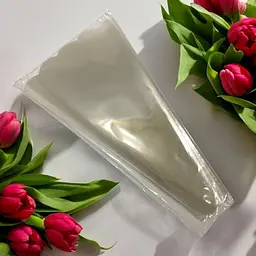 Пакети для пакування квітів 60×7×31 см ТМ Flora конусні прозорі 100 штук (2125079507)