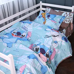 Підковдра MirSon Ranforce Elite Kids Time Stitchpop 110x140 см блакитна (2200011718774)