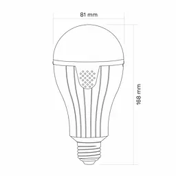 Лампочка TITANUM акумуляторна A80 12W E27 4000K 230V (TL-EMA80-12274) - мініатюра 12