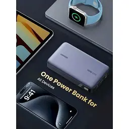 Зовнішній акумулятор Ugreen PB720 20000mAh 100W Two-way FC (25188) UGR-25188 - мініатюра 2