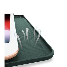 Чохол-книжка BeCover Tri Fold Soft TPU Silicone для Apple iPad Air 13" M2/M3 2024/2025 Dark Green (711470) - мініатюра 5