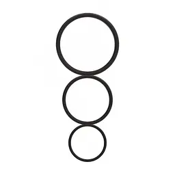 Набір ерекційних кілець Shots Toys Flat Ring, 3 шт (чорний)
