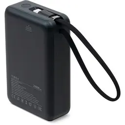 Батарея універсальна Vinga 20000 mAh 65W Display USB-C Cable Grey (VPBB2065C) - мініатюра 3