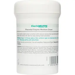 Зволожувальний крем для жирної шкіри Christina Elastin Collagen Placental Enzyme Moisture Cream with Vitamins A, E & HA 250 мл - мініатюра 2