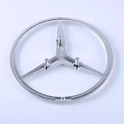 Емблема для Mercedes 104 мм / пластикова 3 пуклі - мініатюра 2