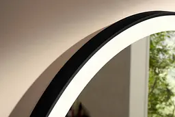 Дзеркало Hansgrohe Xarita Lite S 900x900 з круговим LED світильником matt black 54967670 - мініатюра 2