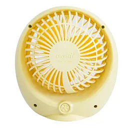 Портативний вентилятор настільний "DianDi Mini Fan SQ1978" Жовтий, usb вентилятор акумуляторний (ST) - мініатюра 3