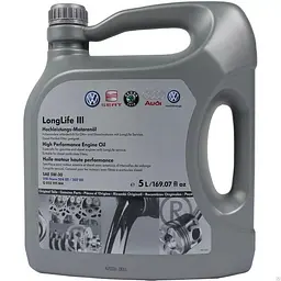 Моторна олія VAG LongLife III 5W-30 5л для бензинових та дизельних двигунів