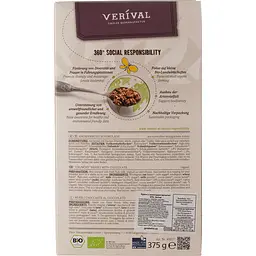 Кранчі Verival з шоколадом, органічні 375 г - мініатюра 2