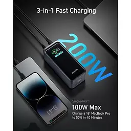 Зовнішній акумулятор (павербанк) Anker Prime 20000mAh 200W (A1336011) - мініатюра 2