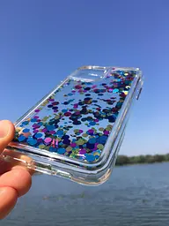 Чохол протиударний з плаваючими блискітками Case-Mate Waterfall CM039420 для iPhone 11 Pro Max/XS Max (6.5") Confetti - мініатюра 7
