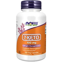 Стимулятор тестостерону 7-Keto 100 mg, 120 вегакапсул NOW fit0012836