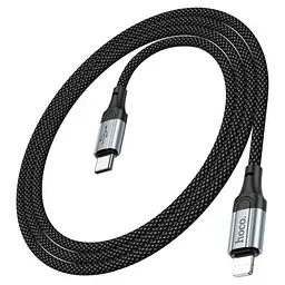PD Кабель HOCO X102 Fresh PD Charging Data Cable iP 27W/1m. чорний - мініатюра 3